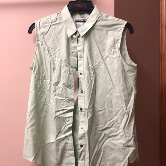 Panhandle Slim Tops Vintage Panhandle Slim Sleeveless Button